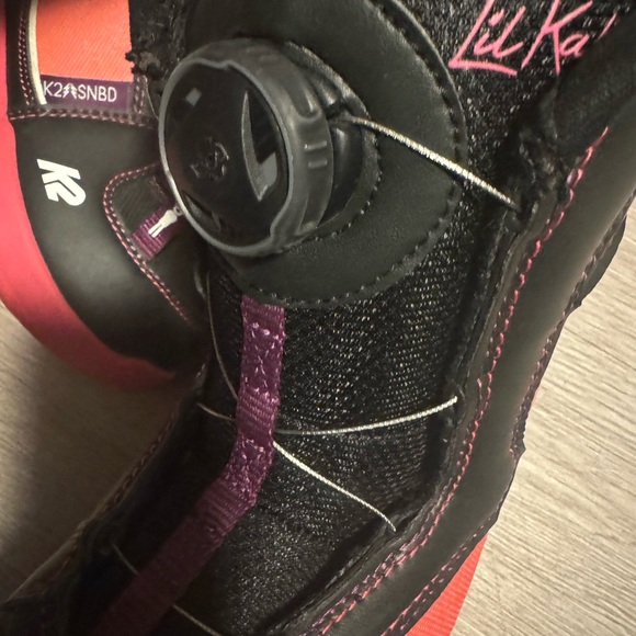 K2 Lil Kat Junior Size 13 K Light Up Soles Snowboard Boa Boots -$85 - Picture 4 of 7